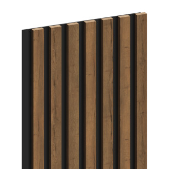 Nástěnné lamely Mexen Lam-B 275 x 31,5 cm, 4mm HDF deska, dub Mocca - S100-275317-2812-074