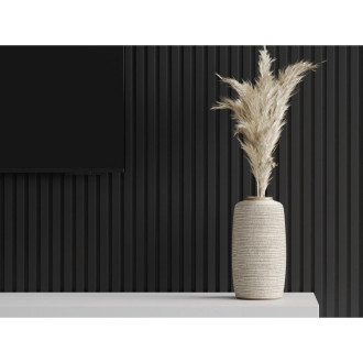 Akustické nástěnné lamely Mexen Lam-F 275 x 31,5 cm, plsť 6 mm, lesklá černá - S105-275317-2812-055