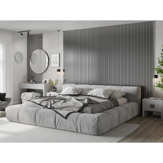 Akustické stěnové lamely Mexen Lam-F 275 x 31,5 cm, plsť 6 mm, stříbrná - S105-275317-2812-056