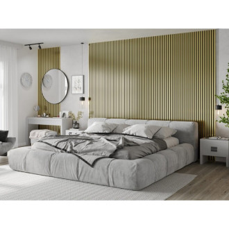 Akustické stěnové lamely Mexen Lam-F 275 x 31,5 cm, plsť 6 mm, zlatá - S105-275317-2812-057