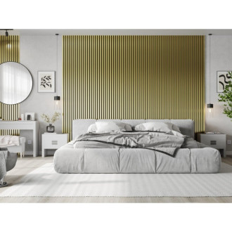 Akustické stěnové lamely Mexen Lam-F 275 x 31,5 cm, plsť 6 mm, zlatá - S105-275317-2812-057