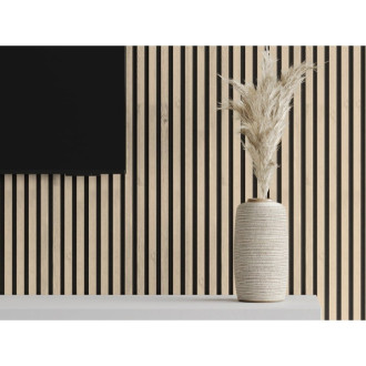 Akustické nástěnné lamely Mexen Lam-F 275 x 31,5 cm, 6mm plsť, perleťový dub - S105-275317-2812-058