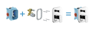 Ravak TD F 065.00 Podomítková s přepínačem pro R-box X070136