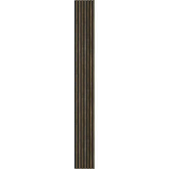 Akustické stěnové lamely Mexen Lam-F 275 x 31,5 cm, plsť 6 mm, dub Espresso - S105-275317-2812-065