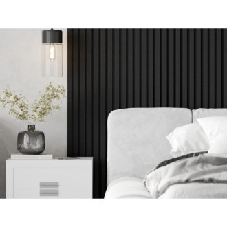 Akustické nástěnné lamely Mexen Lam-F 275 x 31,5 cm, plsť 6 mm, černé lenové - S105-275317-2812-069