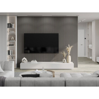 Vzorek stěnových lamel Mexen Lam-B 275 x 30 cm, 4mm HDF deska, technická dýha, ocelový dub - S100-006-S