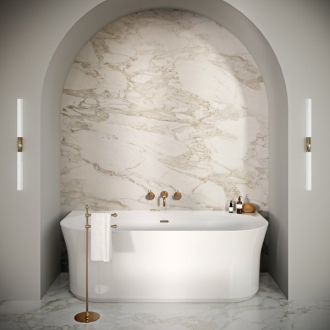 Ravak Vana YPSILON Wall 1780x860 snowwhite/black overflow volně stojící XC00100035