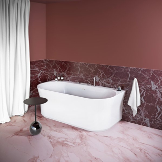 Ravak Vana YPSILON Wall 1780x860 snowwhite/black overflow volně stojící XC00100035