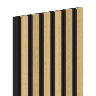 Vzorek stěnových lamel Mexen Lam-B 275 x 30 cm, 4mm HDF deska, technická dýha, přírodní bambus - S100-011-S