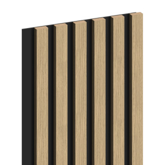 Vzorek nástěnné lamely Mexen Lam-B 275 x 30 cm, 4mm HDF deska, technická dýha, ořech lněný - S100-015-S