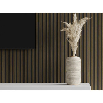 Vzorek stěnových lamel Mexen Lam-B 275 x 30 cm, 4mm HDF deska, technická dýha, Royal Ebony - S100-020-S