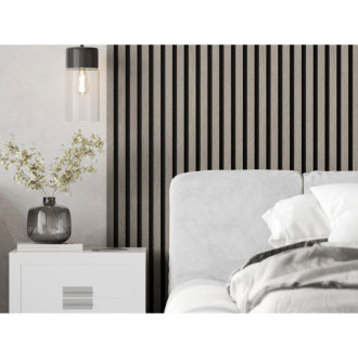 Vzorek akustické stěnové lamely Mexen Lam-F 275 x 30 cm, 8mm plsť, technická dýha, jasanový dub - S105-005-S