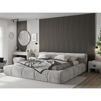 Vzorek akustické stěnové lamely Mexen Lam-F 275 x 30 cm, 8mm plsť, technická dýha, stříbrný dub - S105-007-S