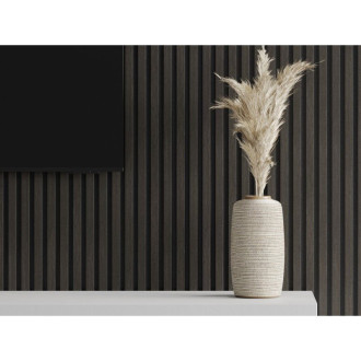 Vzorek akustické stěnové lamely Mexen Lam-F 275 x 30 cm, 8mm plsť, technická dýha, ořech stříbrný - S105-009-S