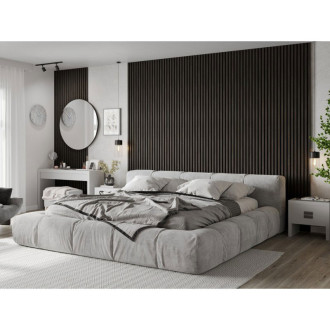 Vzorek akustické stěnové lamely Mexen Lam-F 275 x 30 cm, 8mm plsť, technická dýha, ořech stříbrný - S105-009-S