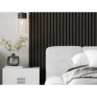 Vzorek akustické stěnové lamely Mexen Lam-F 275 x 30 cm, 8mm plsť, technická dýha, ořech stříbrný - S105-009-S