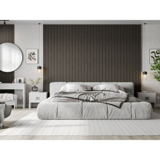 Vzorek akustické stěnové lamely Mexen Lam-F 275 x 30 cm, 8mm plsť, technická dýha, dub Onyx - S105-010-S