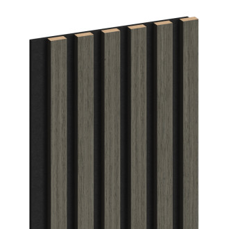 Vzorek akustické stěnové lamely Mexen Lam-F 275 x 30 cm, 8mm plsť, technická dýha, dub Onyx - S105-010-S