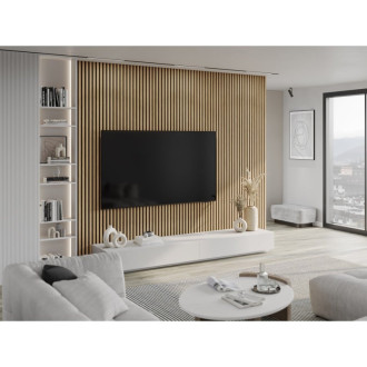 Vzorek akustické stěnové lamely Mexen Lam-F 275 x 30 cm, 8mm plsť, technická dýha, Classic Pine - S105-012-S