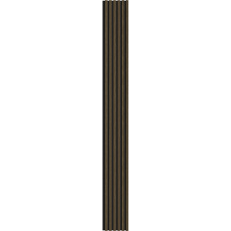 Vzorek akustické stěnové lamely Mexen Lam-F 275 x 30 cm, 8mm plsť, technická dýha, Royal Ebony - S105-020-S