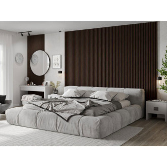 Vzorek akustické stěnové lamely Mexen Lam-F 275 x 30 cm, 8mm plsť, technická dýha, hnědý eben - S105-022-S