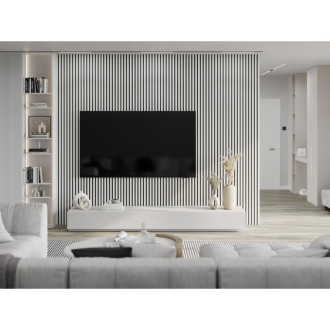 Vzorek nástěnné lamely Mexen Lam-B 275 x 31,5 cm, 4mm HDF deska, matně bílá - S100-051-S