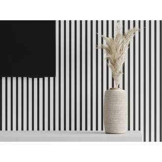 Vzorek nástěnné lamely Mexen Lam-B 275 x 31,5 cm, 4mm HDF deska, matně bílá - S100-051-S