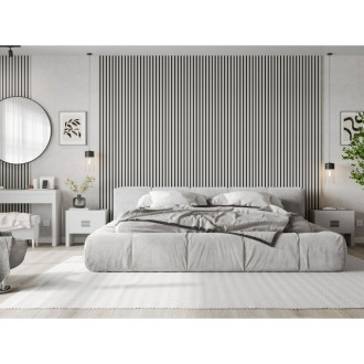 Vzorek nástěnné lamely Mexen Lam-B 275 x 31,5 cm, 4mm HDF deska, matně bílá - S100-051-S