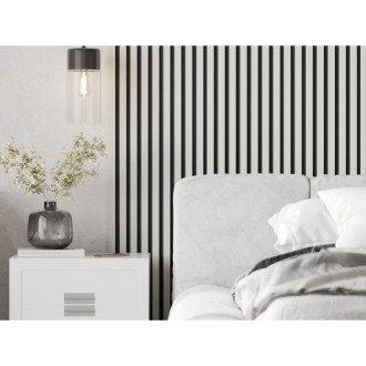 Vzorek nástěnné lamely Mexen Lam-B 275 x 31,5 cm, 4mm HDF deska, matně bílá - S100-051-S