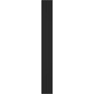 Vzorek nástěnné lamely Mexen Lam-B 275 x 31,5 cm, 4mm HDF deska, matná černá - S100-053-S