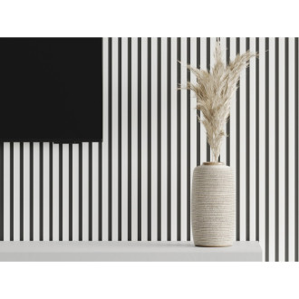 Vzorek nástěnné lamely Mexen Lam-B 275 x 31,5 cm, 4mm HDF deska, lesklá bílá - S100-054-S