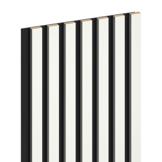 Vzorek nástěnné lamely Mexen Lam-B 275 x 31,5 cm, 4mm HDF deska, lesklá bílá - S100-054-S