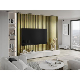 Vzorek nástěnné lamely Mexen Lam-B 275 x 31,5 cm, 4mm HDF deska, zlatá - S100-057-S