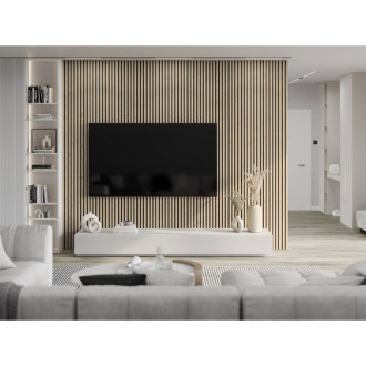 Vzorek nástěnné lamely Mexen Lam-B 275 x 31,5 cm, 4mm HDF deska, perlový dub - S100-058-S