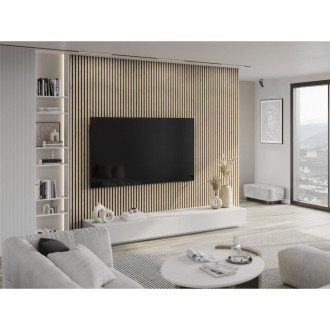 Vzorek nástěnné lamely Mexen Lam-B 275 x 31,5 cm, 4mm HDF deska, perlový dub - S100-058-S