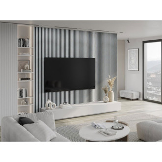 Vzorek nástěnné lamely Mexen Lam-B 275 x 31,5 cm, 4mm HDF deska, ledový dub - S100-061-S