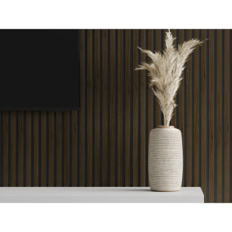 Vzorek nástěnné lamely Mexen Lam-B 275 x 31,5 cm, 4mm HDF deska, Wenge - S100-071-S