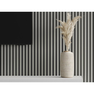 Vzorek akustické stěnové lamely Mexen Lam-F 275 x 31,5 cm, 6mm plsť, matně šedá - S105-052-S