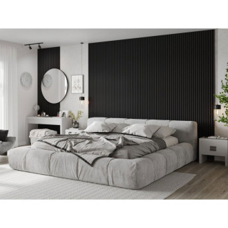 Vzorek akustické stěnové lamely Mexen Lam-F 275 x 31,5 cm, 6mm plsť, lesklá černá - S105-055-S