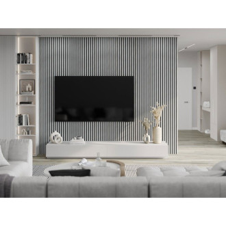 Vzorek akustické stěnové lamely Mexen Lam-F 275 x 31,5 cm, 6mm plsť, ledový dub - S105-061-S