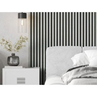 Vzorek akustické stěnové lamely Mexen Lam-F 275 x 31,5 cm, 6mm plsť, ledový dub - S105-061-S