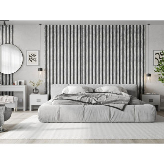 Vzorek akustické stěnové lamely Mexen Lam-F 275 x 31,5 cm, 6mm plsť, bělený dub - S105-064-S