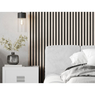 Vzorek akustické stěnové lamely Mexen Lam-F 275 x 31,5 cm, 6mm plsť, polární dub - S105-067-S