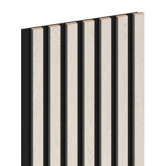 Vzorek akustické stěnové lamely Mexen Lam-F 275 x 31,5 cm, 6mm plsť, polární dub - S105-067-S