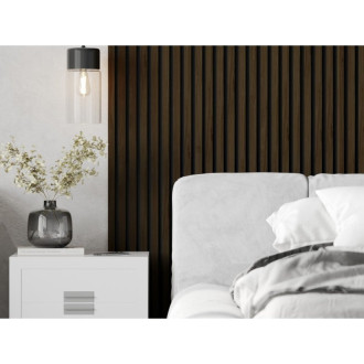 Vzorek akustické stěnové lamely Mexen Lam-F 275 x 31,5 cm, plsť 6 mm, Wenge - S105-071-S