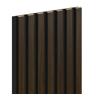 Vzorek akustické stěnové lamely Mexen Lam-F 275 x 31,5 cm, plsť 6 mm, Wenge - S105-071-S