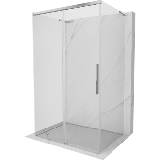 Mexen Rox-3S L třístěnný posuvný sprchový kout 115 x 70 cm, průhledný, chrom - 8C2L-115-070-01-00-3S