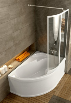 Ravak Vana ROSA 140x105 P snowwhite CV01000000
