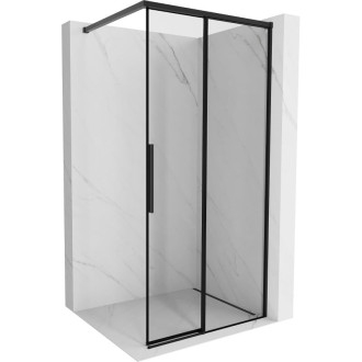 Mexen Rox Sprchová zástěna pravá 105 x 200 cm, černý rám 8 mm, černá - 8C2-105-003-70-70-P