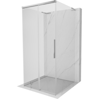 Mexen Rox-3S L třístěnný posuvný sprchový kout 95 x 95 cm, průhledný, chrom - 8C2L-095-095-01-00-3S